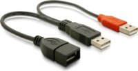 Delock USB 2.0 Kábel Y adat és tápkábel