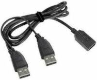 Gembird Dual USB 2.0 A-A csatlakozó hosszabbító kábel, 0.9m