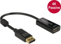 Delock DisplayPort M - HDMI F Adapterkábel (4k) Fekete
