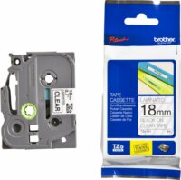 Brother TZE141 P-Touch Feliratozógép szalag 18 mm átlátszó alapon fekete