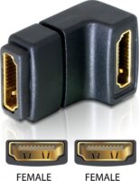 Delock 65075 HDMI anya > HDMI anya 90° lefelé hajlított adapter