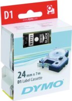 DYMO LM D1 Feliratozógép szalag 24mm fehér betű / fekete alap