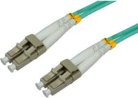 Intellinet 303928 optikai patch kábel 50/125 LC duplex 1m - Zöld/Szürke