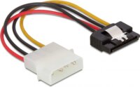 Delock SATA HDD (apa, fém kapoccsal) – 4 tűs Molex (apa, egyenes) hálózati kábel