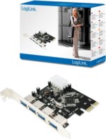 LogiLink USB 3.0-ás 4 porots PCI Express kártya