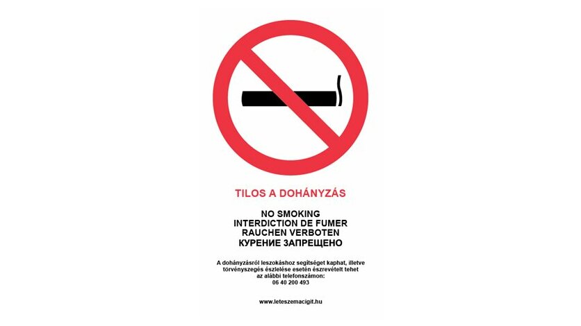 tilos a dohányzás)