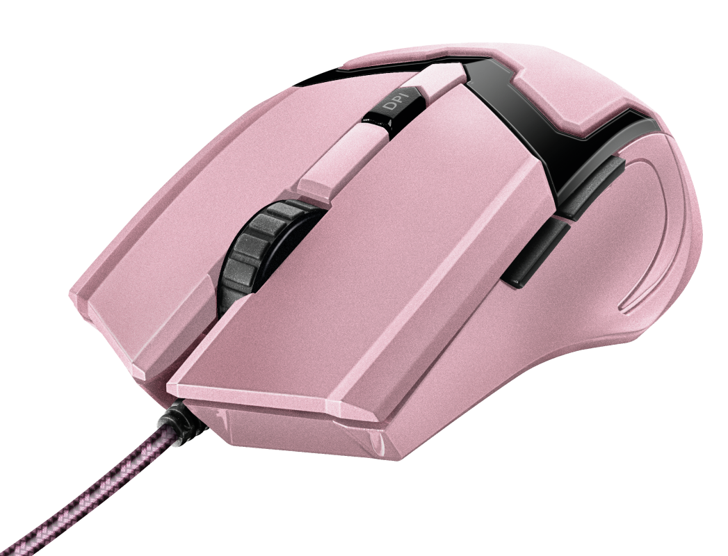 Trust GXT 101P Gav USB gamer egér (23093) rózsaszín Trust GXT 101P Gav USB gamer egér (23093) rózsaszín