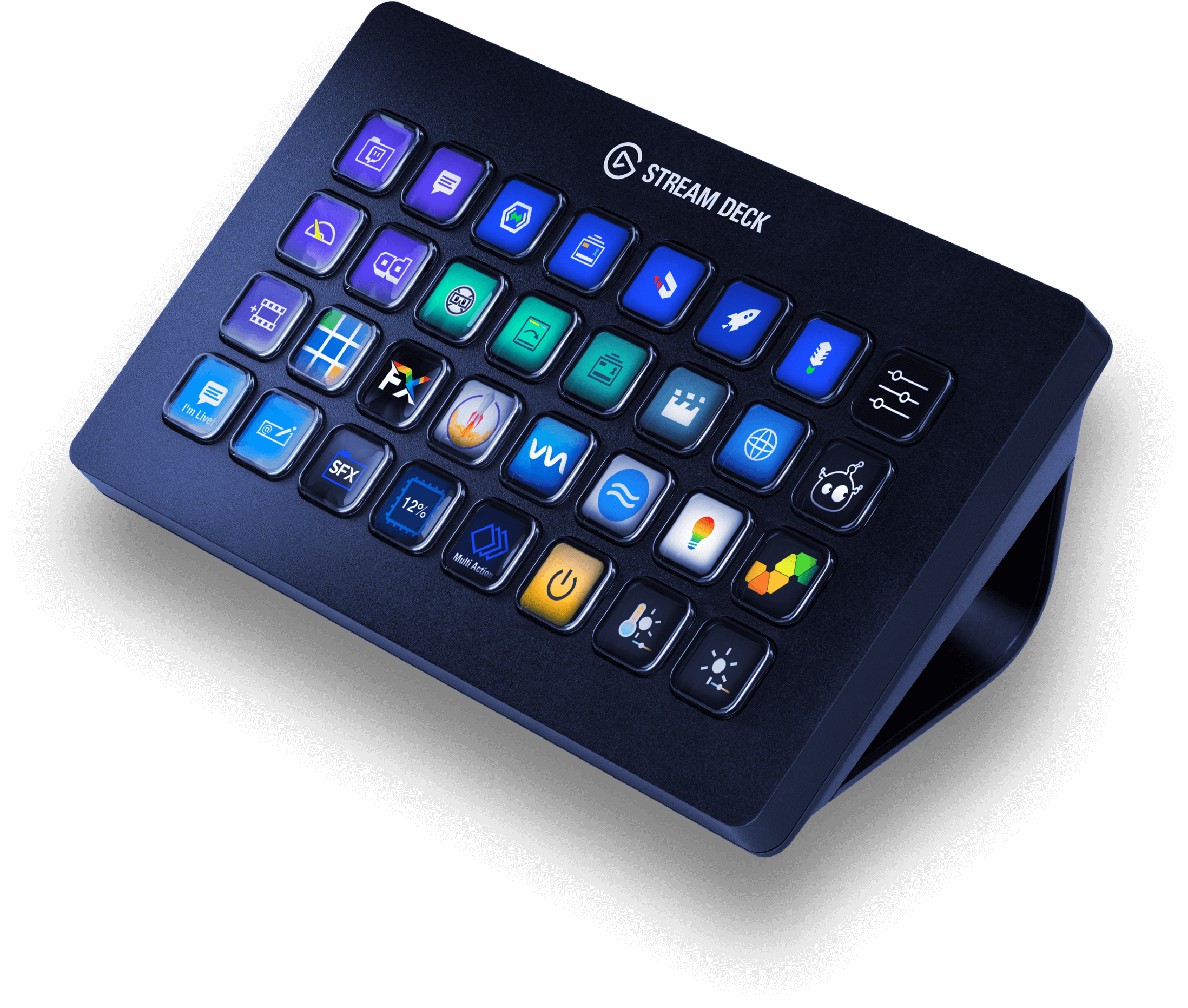 Стримдек. Клавиатура Elgato Stream Deck XL. Elgato Stream Deck MK.2. Контроллер для стриминга Elgato Stream Deck. Панель для стриминга Elgato Stream Deck XL.