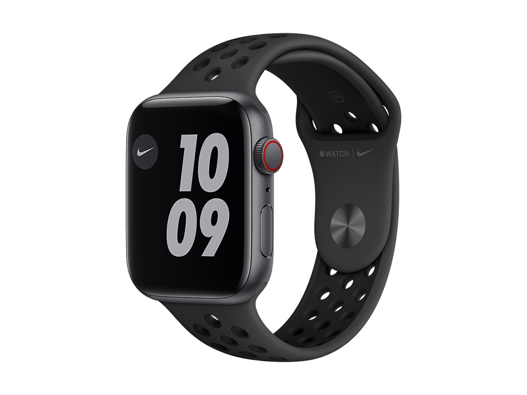 الترياتلون مسيحي يعتمد  Apple Watch SE Okosóra eSIM (44mm) - Asztroszürke Alumíniumtok Fekete Nike+  Sportszíjjal - BestMarkt
