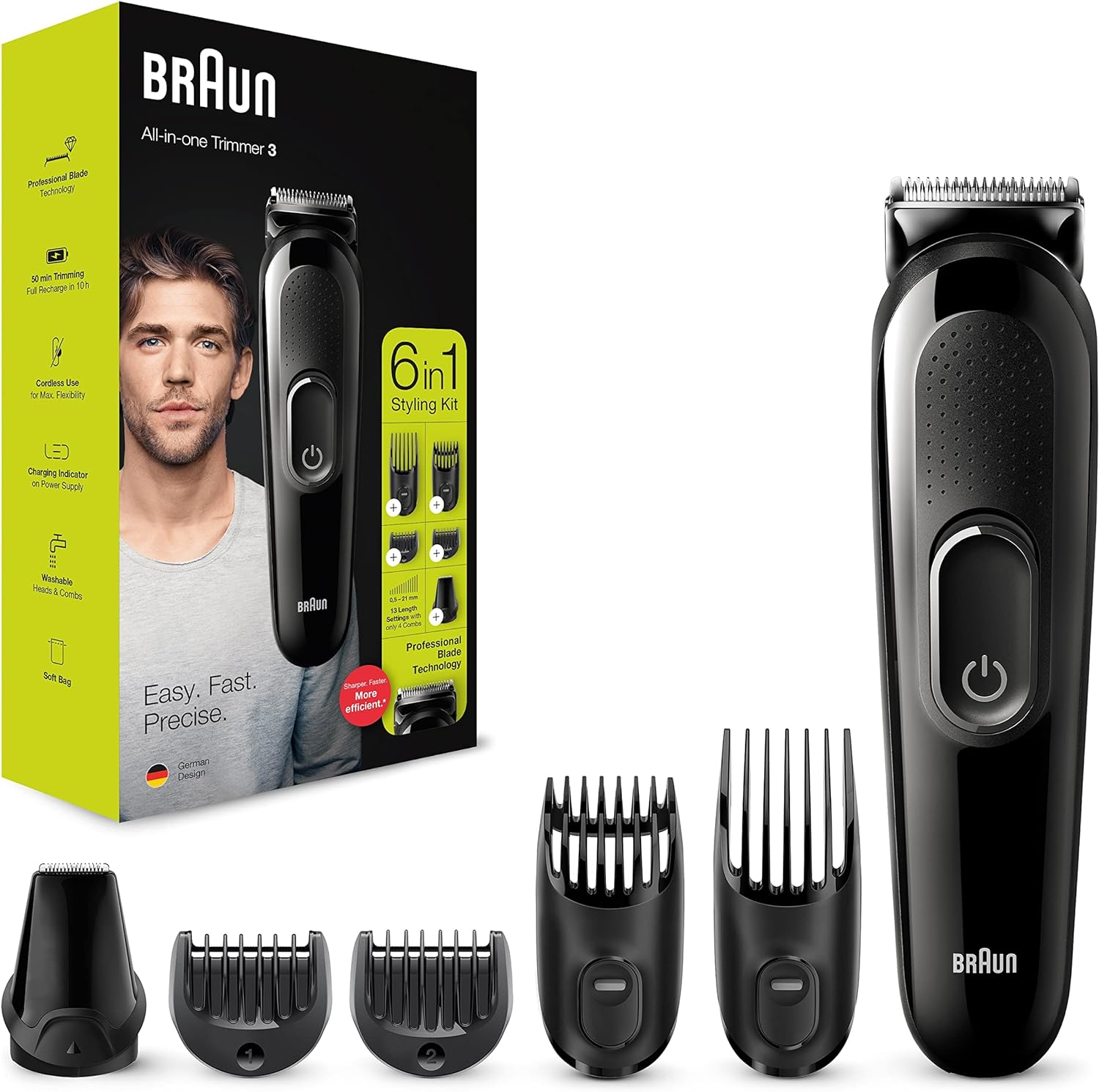 Braun MGK 3235 6in1 Haj- és Szakállvágó - BestMarkt