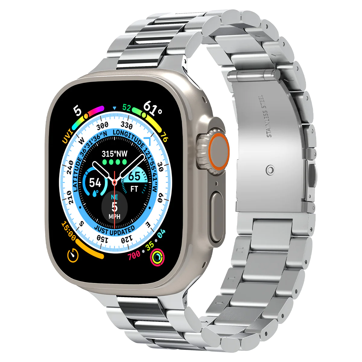Spigen Metal Fit 316L Apple Watch S1 2 3 4 5 6 7 8 9 SE SE 2 Ultra